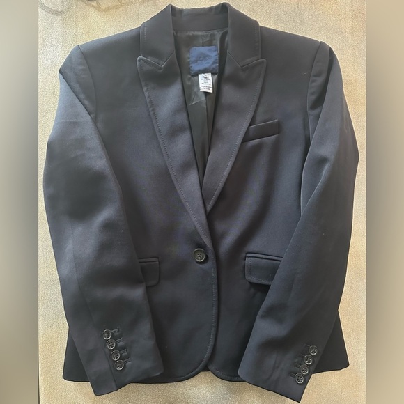 J. Crew Black Blazer Structured Suit Jacket (770)_ - Picture 8 of 12